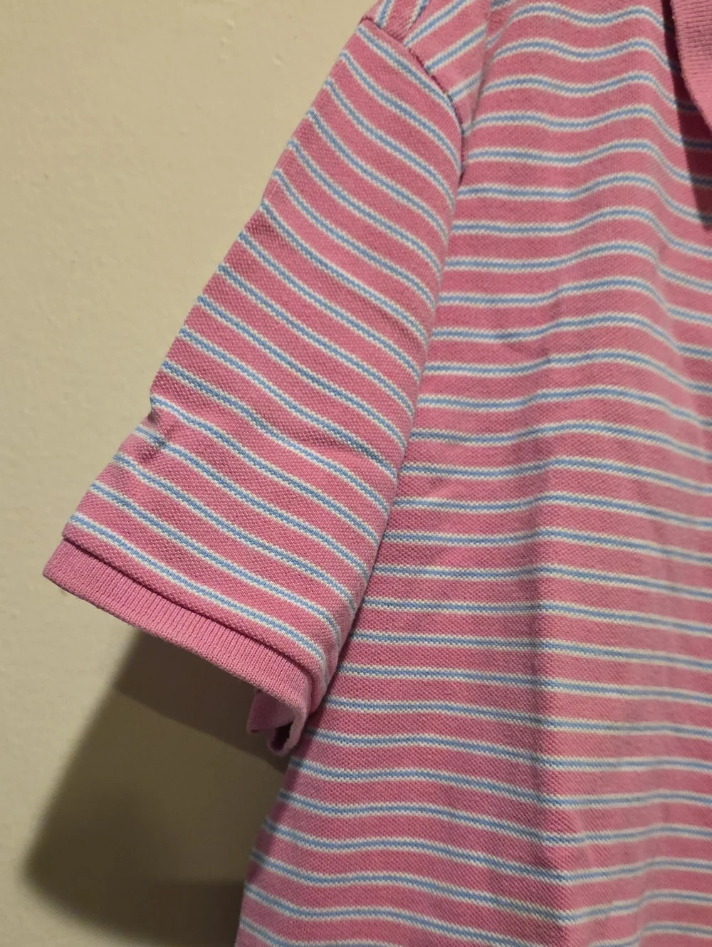 Polo Ralph Lauren Pink Striped Polo Shirt Xl 18